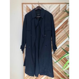 navy trench coat | babaton aritzia | s